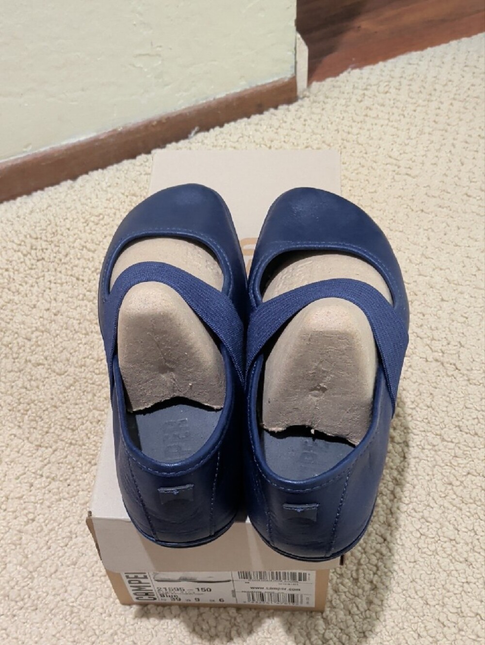 Camper Right Nina Elastic-Strap Slip-On Flats - Picture 3 of 10